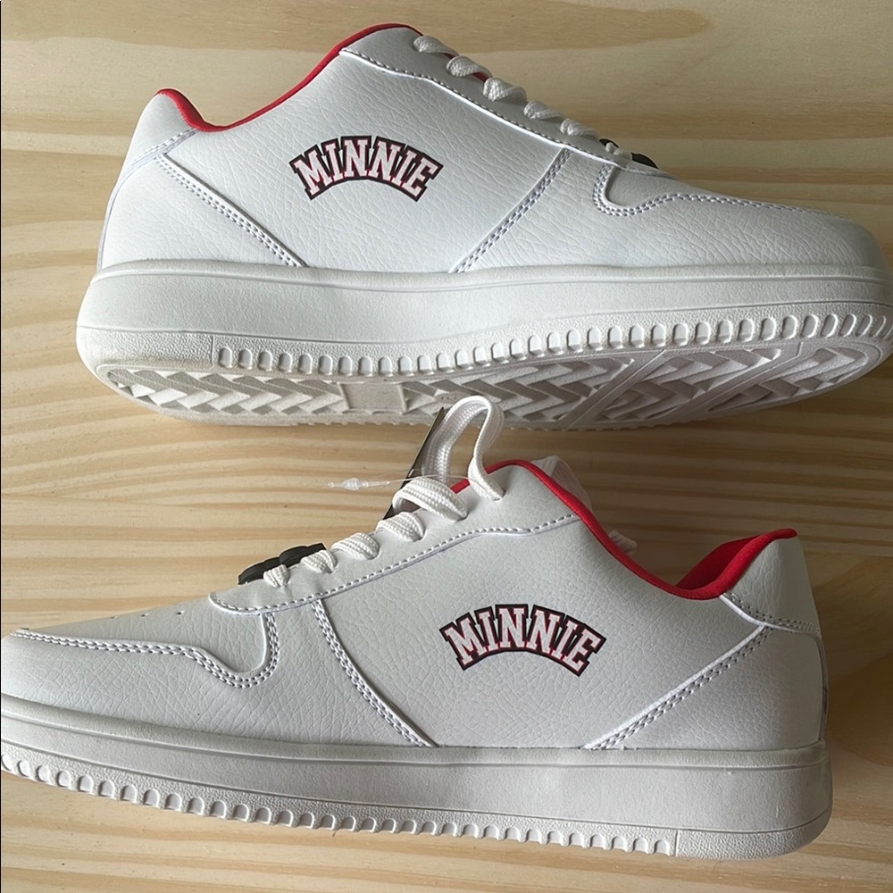 Disney White and Red Sneakers with Minnie Mouse Charm - Picture 8 of 10